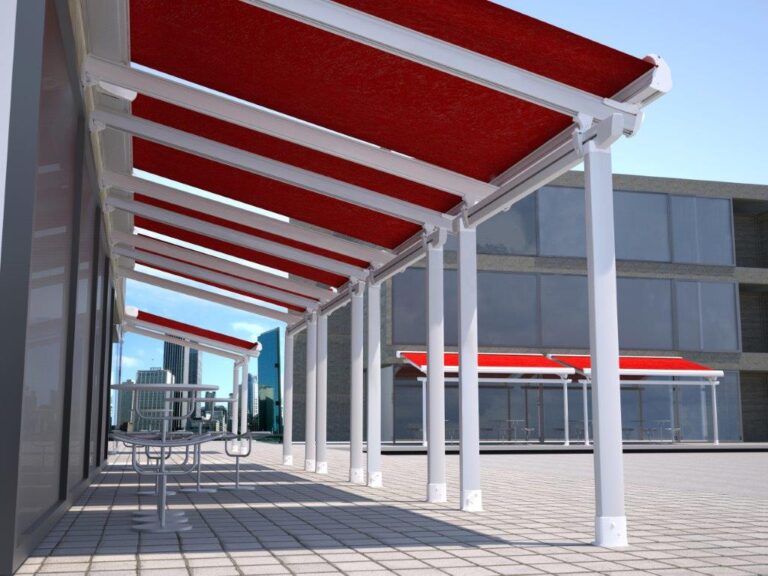 Colocación de techos móviles y marquesinas exteriores en San Martín de la Vega y Seseña